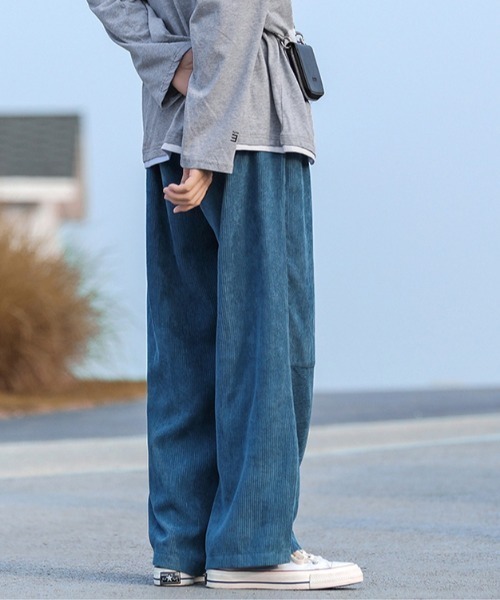 MGV（エムジーヴィー）の「コーデュロイ切替ストレートパンツ（その他パンツ・メンズ・ブルー/ブラック/ベージュ/カーキ・X-LARGE/MEDIUM/LARGE）」の8枚目の写真