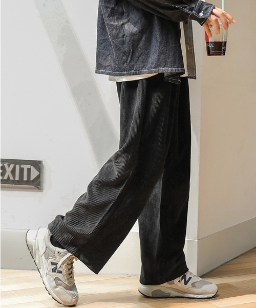 MGV（エムジーヴィー）の「コーデュロイ切替ストレートパンツ（その他パンツ・メンズ・ブルー/ブラック/ベージュ/カーキ・X-LARGE/MEDIUM/LARGE）」の12枚目の写真