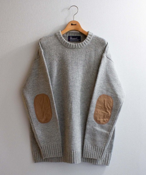 ALL ORDINARIES（オールオーディナリーズ）の「肘あて付クルーニット