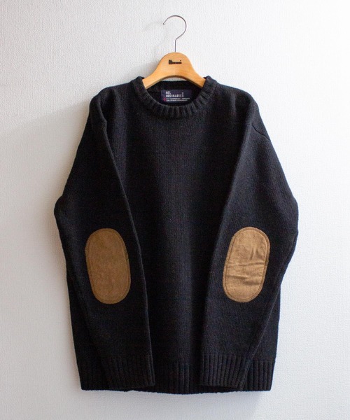 ALL ORDINARIES（オールオーディナリーズ）の「肘あて付クルーニット