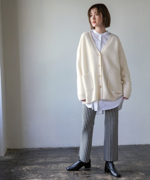 A part by（アパートバイ）の「【ソロテックス使用】ロングシャツ 229833（シャツ/ブラウス・レディース・オフホワイト/ライトピンク/ブラック系その他2・FREE）」の9枚目の写真