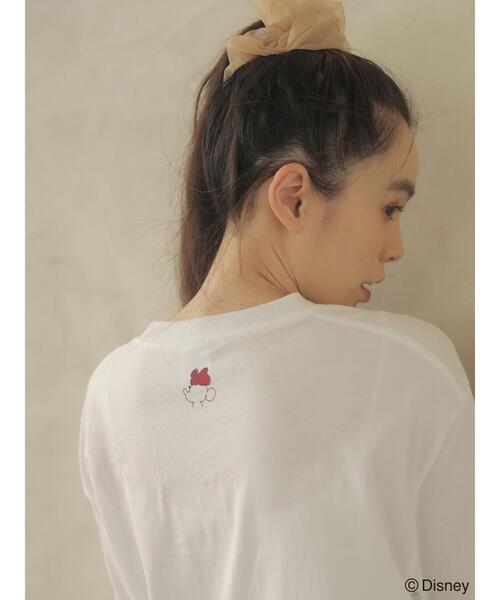 Green Parks(グリーンパークス)の「■minnie/ビッグリボンレディロンT(Tシャツ/カットソー・レディース・ホワイト・FREE)」の12枚目の写真