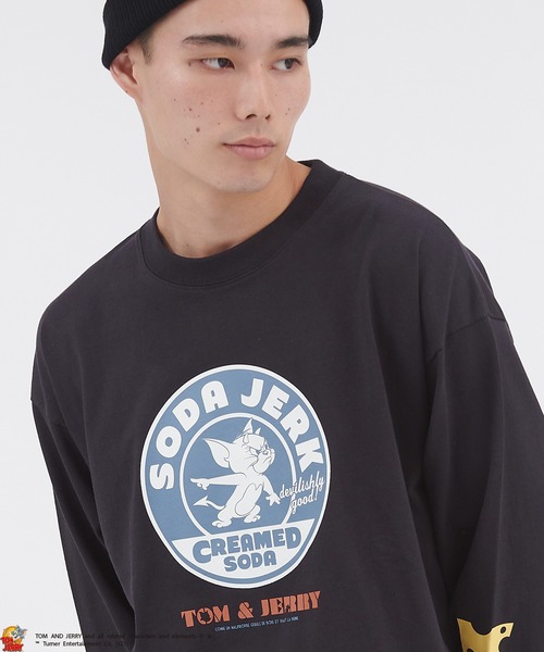 Tom&Jerry(トムアンドジェリー)の「【DISCUS ATHLETIC×TOM AND JERRY】ディスカスアスレチック×トムとジェリー ビッグシルエットカレッジデザイン長袖カットソー(Tシャツ/カットソー・メンズ・スミクロ/グレー/グリーン/ホワイト・M/L)」の20枚目の写真