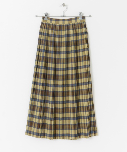 URBAN RESEARCH（アーバンリサーチ）の「チェックプリーツスカート（スカート・レディース・イエロー/パープル/ブルー/ベージュ・36/38）」の13枚目の写真