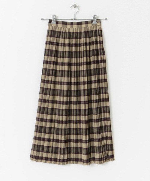 URBAN RESEARCH（アーバンリサーチ）の「チェックプリーツスカート（スカート・レディース・イエロー/パープル/ブルー/ベージュ・36/38）」の10枚目の写真