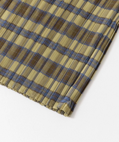 URBAN RESEARCH（アーバンリサーチ）の「チェックプリーツスカート（スカート・レディース・イエロー/パープル/ブルー/ベージュ・36/38）」の6枚目の写真