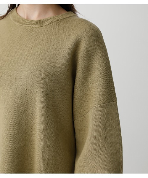 AZUL by moussy（アズールバイマウジー）の「SWEATTER BIG TUNIC/スウェッタービッグチュニック（チュニック・レディース・ブラック/ブラウン/ライトグリーン/ライトベージュ・FREE）」の19枚目の写真
