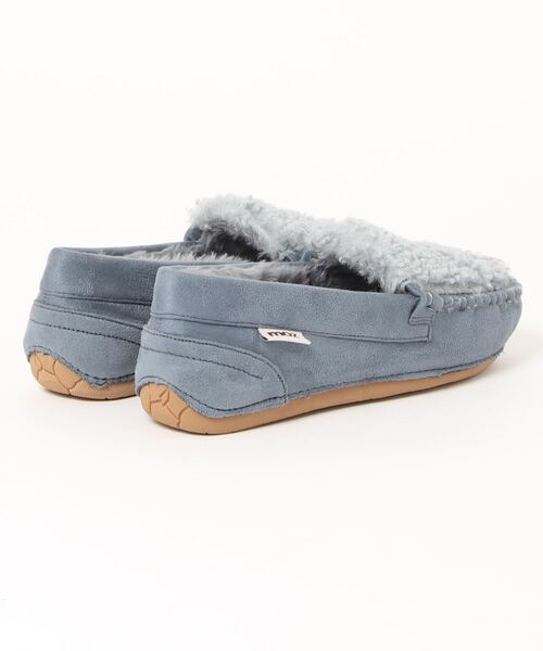 moz(モズ)の「moz(モズ)フェイクファーモカシンシューズ(モカシン/デッキシューズ・レディース・ブラック/オリーブ/ダークベージュ/ブルー・23.5cm/24.0cm/22.5cm/23.0cm/24.5cm)」の5枚目の写真