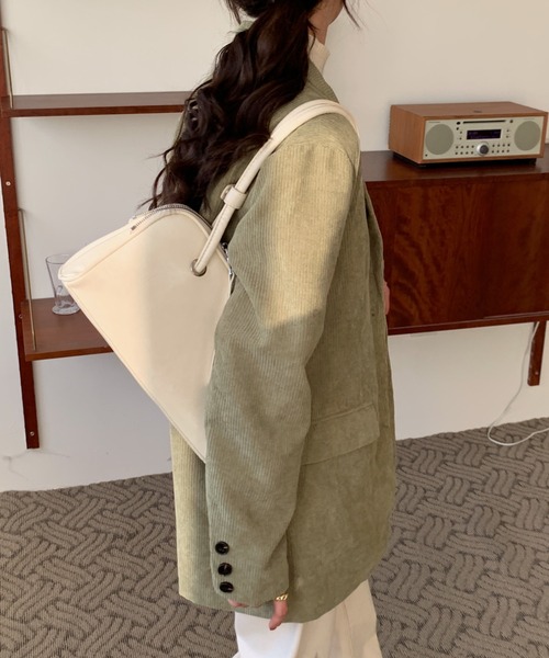 Diosfront（ディオスフロント）の「コーデュロイテーラードジャケット（テーラードジャケット・レディース・ベージュ/カーキ/ブルー・M/L）」の16枚目の写真