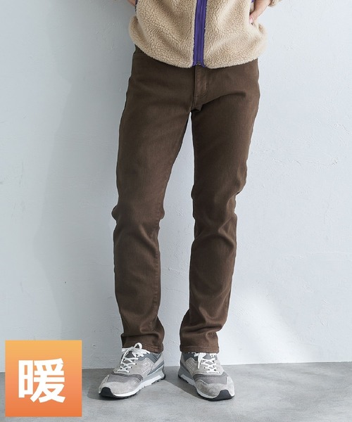 EDWIN(エドウィン)の「EDWIN エドウィン 裏起毛ジャージーズ レギュラーストレートパンツ WILD FIRE モーションフィットストレッチデニム【暖】(デニムパンツ・メンズ・ブラック/ダークインディゴブルー/ワンウォッシュ/ベージュ/ブラック系その他/オリーブ/ブルー系その他/ブラウン/インディゴブルー・SMALL/MEDIUM/LARGE/X-LARGE)」の5枚目の写真
