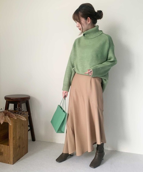 Luxe(リュクス)の「ランダム切替アシメマーメイドスカート(スカート・レディース・イエロー/ベージュ/ターコイズブルー/ブラック・38)」の16枚目の写真