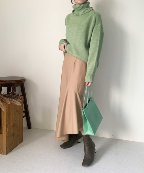 Luxe(リュクス)の「ランダム切替アシメマーメイドスカート(スカート・レディース・イエロー/ベージュ/ターコイズブルー/ブラック・38)」の22枚目の写真