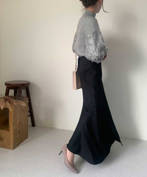 Luxe(リュクス)の「ランダム切替アシメマーメイドスカート(スカート・レディース・イエロー/ベージュ/ターコイズブルー/ブラック・38)」の7枚目の写真