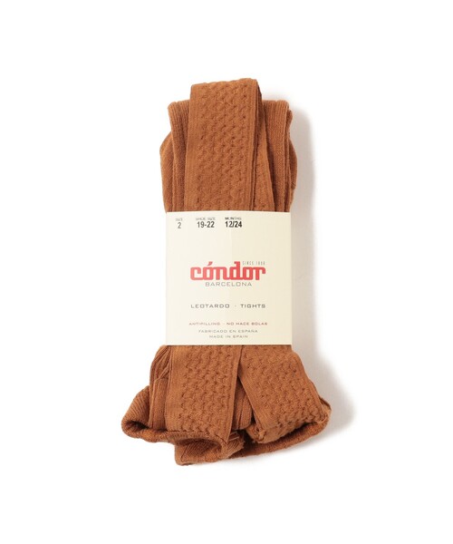 こども ビームス（コドモビームス）の「CONDOR / サスペンダー リブ タイツ（6ヶ月～4才)（タイツ/ストッキング・キッズ・ネイビー/ナチュラル/ホワイト系その他3/グリーン系その他5/レッド系その他2/レッド系その他7/オレンジ系その他4・0(6-12m)/2(1-2y)/4(3-4y)）」の7枚目の写真