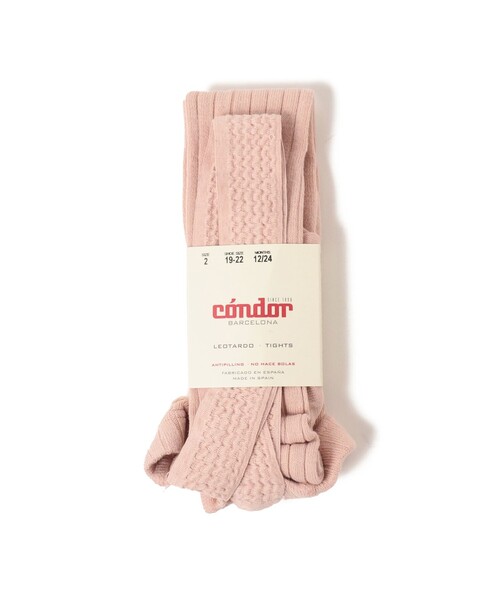 こども ビームス（コドモビームス）の「CONDOR / サスペンダー リブ タイツ（6ヶ月～4才)（タイツ/ストッキング・キッズ・ネイビー/ナチュラル/ホワイト系その他3/グリーン系その他5/レッド系その他2/レッド系その他7/オレンジ系その他4・0(6-12m)/2(1-2y)/4(3-4y)）」の8枚目の写真