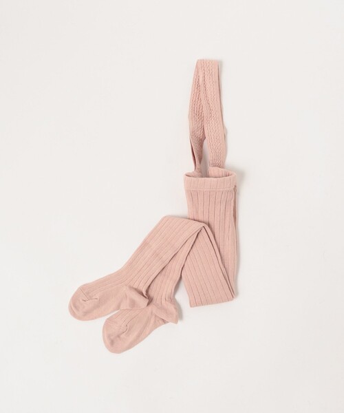 こども ビームス（コドモビームス）の「CONDOR / サスペンダー リブ タイツ（6ヶ月～4才)（タイツ/ストッキング・キッズ・ネイビー/ナチュラル/ホワイト系その他3/グリーン系その他5/レッド系その他2/レッド系その他7/オレンジ系その他4・0(6-12m)/2(1-2y)/4(3-4y)）」の9枚目の写真