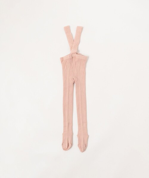 こども ビームス（コドモビームス）の「CONDOR / サスペンダー リブ タイツ（6ヶ月～4才)（タイツ/ストッキング・キッズ・ネイビー/ナチュラル/ホワイト系その他3/グリーン系その他5/レッド系その他2/レッド系その他7/オレンジ系その他4・0(6-12m)/2(1-2y)/4(3-4y)）」の10枚目の写真