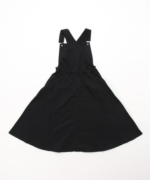 Lindsay（リンジィ）の「大人っぽフレアーミディ丈ジャンパースカート（ジャンパースカート・キッズ・カーキ/ブラック・L/M/S）」の12枚目の写真