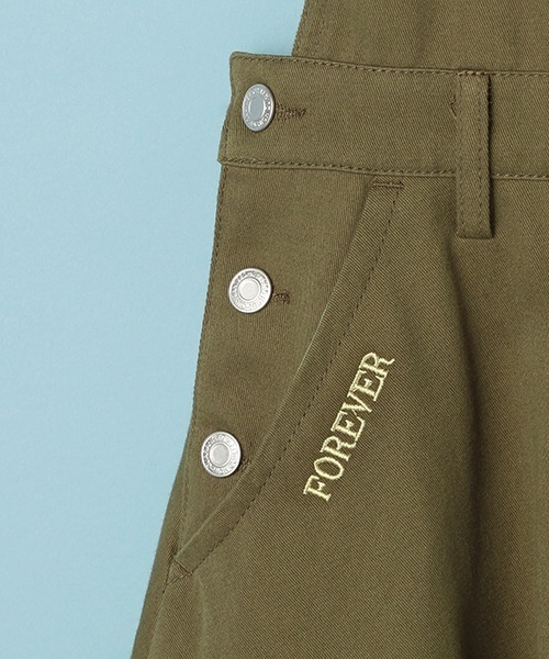 Lindsay（リンジィ）の「大人っぽフレアーミディ丈ジャンパースカート（ジャンパースカート・キッズ・カーキ/ブラック・L/M/S）」の8枚目の写真