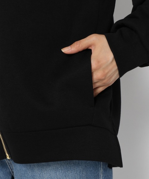 GLOBAL WORK（グローバルワーク）の「サマ見えエアリーZIPパーカー/215569（パーカー・レディース・アイボリー/ブラック/キャメル・MEDIUM/LARGE）」の13枚目の写真