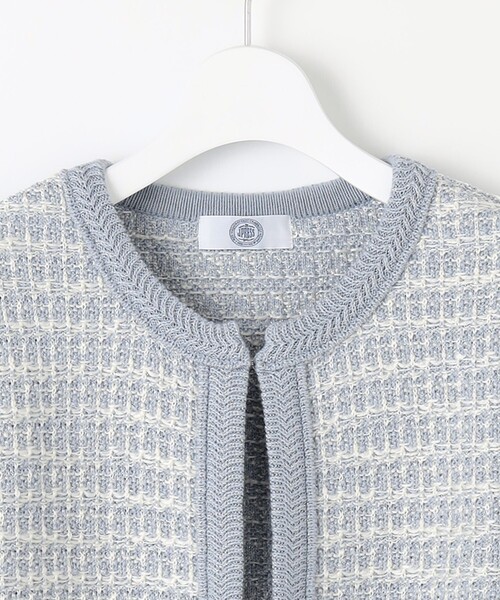 J.PRESS(ジェイプレス)の「【洗える・抗菌防臭】TWEED KNIT カーディガン(カーディガン/ボレロ・レディース・ブラック系1/ベージュ系1/サックスブルー系1・MEDIUM/LARGE)」の11枚目の写真