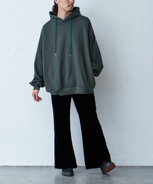 Lui's（ルイス）の「高級ベルベットワイドフレアパンツ（その他パンツ・メンズ・ブラック/ボルドー・SMALL/MEDIUM）」の9枚目の写真