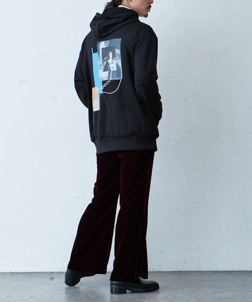 Lui's（ルイス）の「高級ベルベットワイドフレアパンツ（その他パンツ・メンズ・ブラック/ボルドー・SMALL/MEDIUM）」の12枚目の写真