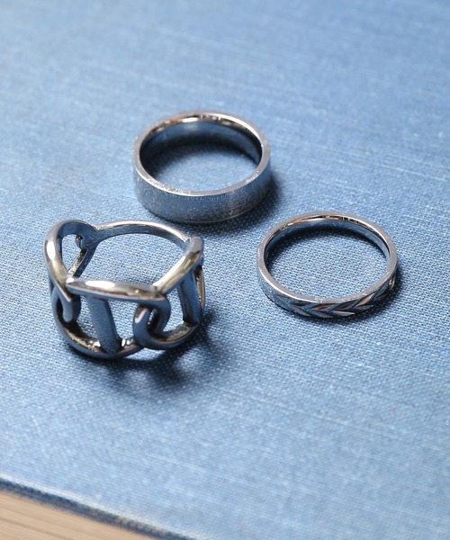 SPINNS(スピンズ)の「【セットアイテム】3SET リング(リング・メンズ・A/B/C/D・16)」の1枚目の写真