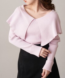 【新色追加】2wayオフショルセーラーカラーリブニット