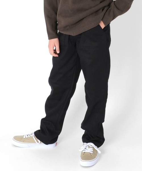 GLAZOS（グラソス）の「[ストレート]ツイル裏天竺・ベイカーパンツ（その他パンツ・キッズ・ブラック/ブラウン/カーキ・140cm/130cm/150cm/160cm/170cm）」の2枚目の写真