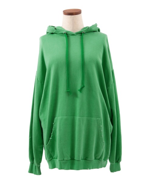 PUNYUS（プニュズ）の「ピグメントパーカー（パーカー・レディース・ブルー/グリーン/スミクロ/パープル/オレンジ・3/4）」の10枚目の写真