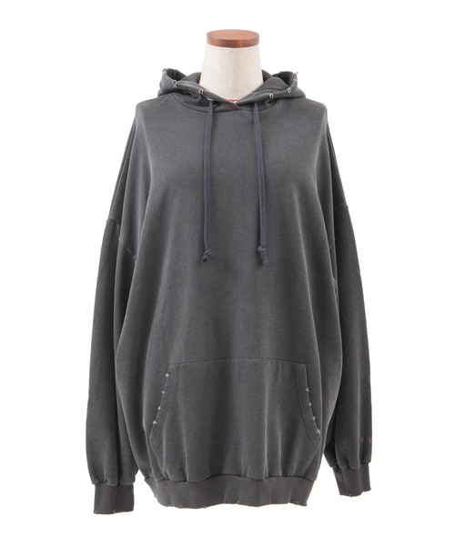 PUNYUS（プニュズ）の「ピグメントパーカー（パーカー・レディース・ブルー/グリーン/スミクロ/パープル/オレンジ・3/4）」の19枚目の写真