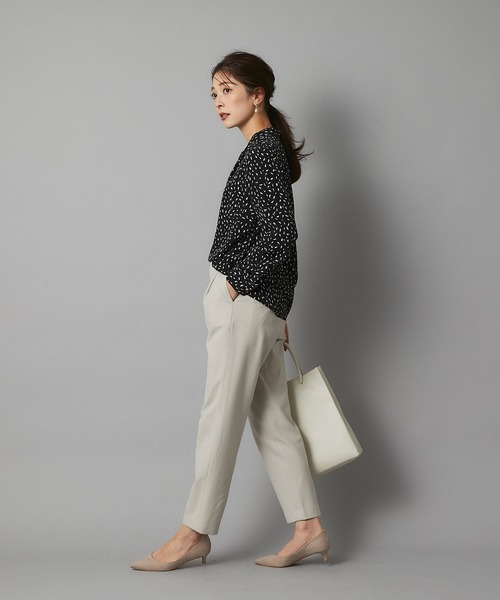 RIVE DROITE(リヴドロワ)の「フェミニンからスタイリッシュまで ハケドットボウタイブラウス(シャツ/ブラウス・レディース・ブラック/オフホワイト・FREE)」の10枚目の写真