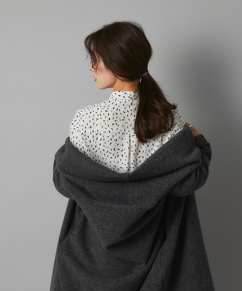 RIVE DROITE(リヴドロワ)の「フェミニンからスタイリッシュまで ハケドットボウタイブラウス(シャツ/ブラウス・レディース・ブラック/オフホワイト・FREE)」の15枚目の写真