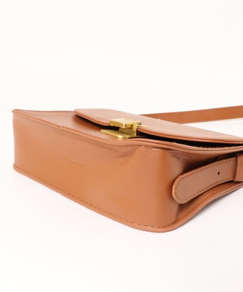 STYLEBLOCK（スタイルブロック）の「シンプルPUレザーミニショルダーバッグ（ショルダーバッグ・レディース・ライトブラウン/ホワイト/ブラウン系その他/ブラック・FREE）」の6枚目の写真