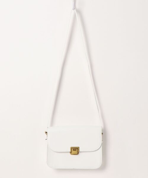 STYLEBLOCK（スタイルブロック）の「シンプルPUレザーミニショルダーバッグ（ショルダーバッグ・レディース・ライトブラウン/ホワイト/ブラウン系その他/ブラック・FREE）」の9枚目の写真