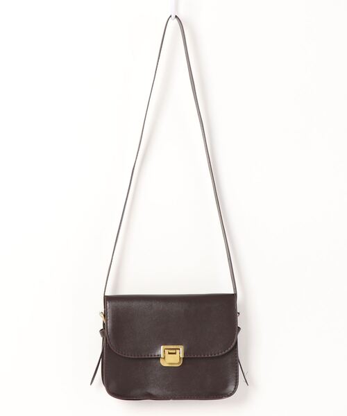 STYLEBLOCK（スタイルブロック）の「シンプルPUレザーミニショルダーバッグ（ショルダーバッグ・レディース・ライトブラウン/ホワイト/ブラウン系その他/ブラック・FREE）」の12枚目の写真