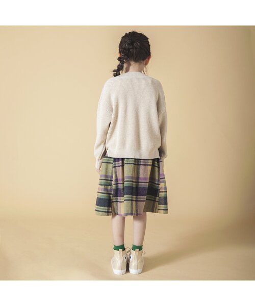 BREEZE（ブリーズ）の「先染めチェックスカート（スカート・キッズ・マスタード/カーキ・140/100/120）」の13枚目の写真