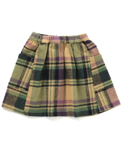 BREEZE（ブリーズ）の「先染めチェックスカート（スカート・キッズ・マスタード/カーキ・140/100/120）」の14枚目の写真