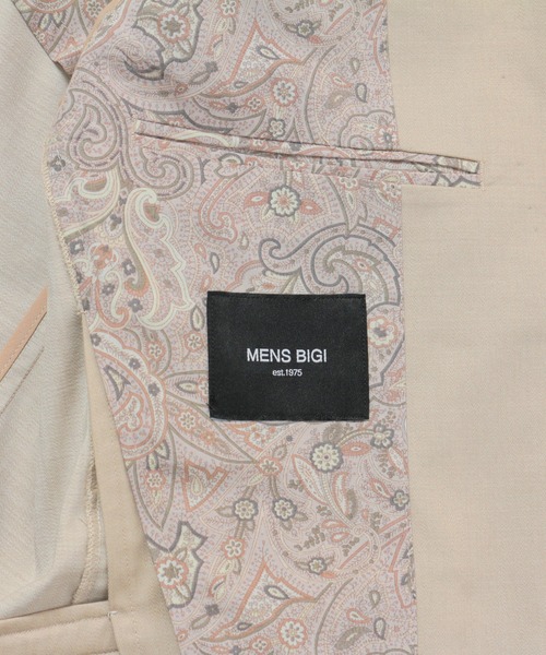 MEN'S BIGI（メンズビギ）の「デニム調シャンブレーストレッチジャケット　fabric made in japan（テーラードジャケット・メンズ・ベージュ/ネイビー・01/02/03/04）」の17枚目の写真