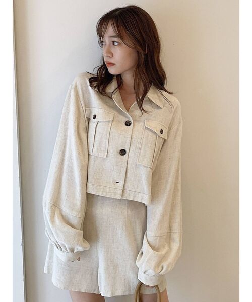 dazzlin(ダズリン)の「フレアシンプルショートパンツ(その他パンツ・レディース・ベージュ/ブラウン/その他1・FREE)」の1枚目の写真