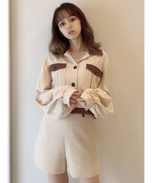 dazzlin(ダズリン)の「フレアシンプルショートパンツ(その他パンツ・レディース・ベージュ/ブラウン/その他1・FREE)」の13枚目の写真