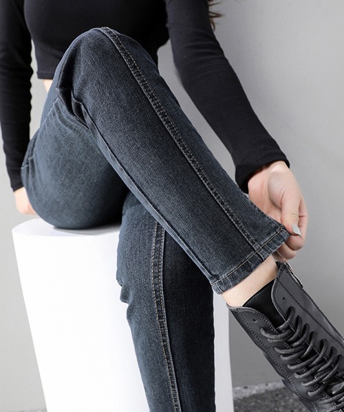 DAY CLOSET（デイ クローゼット）の「レディース ハイウエストスキニーデニムパンツ ストレッチ（デニムパンツ・レディース・ブルー/ダークブルー・S/M/L/XL/2XL/3XL/4XL）」の11枚目の写真