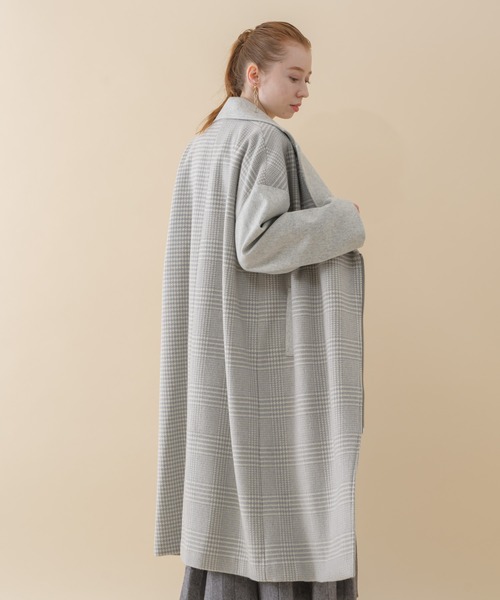 La SRIC(ラスリック)の「La SRIC グレンチェック×千鳥 ZIP コート(その他アウター・レディース・ブラック/ライトグレー・FREE)」の12枚目の写真