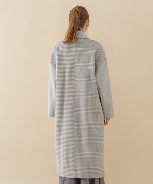 La SRIC(ラスリック)の「La SRIC グレンチェック×千鳥 ZIP コート(その他アウター・レディース・ブラック/ライトグレー・FREE)」の15枚目の写真