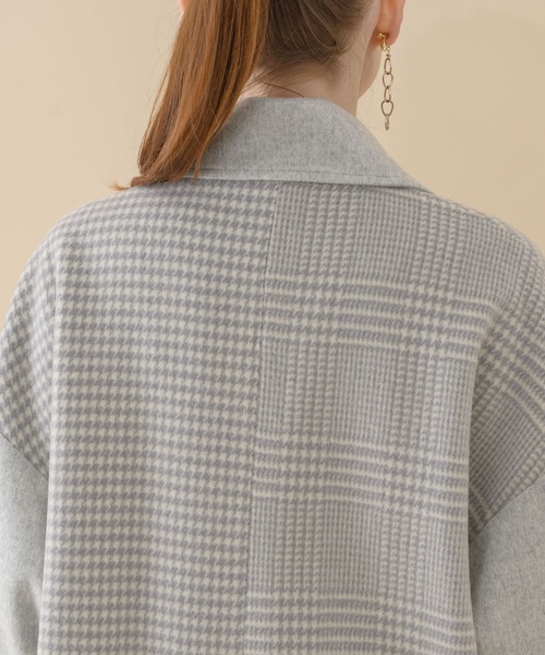 La SRIC(ラスリック)の「La SRIC グレンチェック×千鳥 ZIP コート(その他アウター・レディース・ブラック/ライトグレー・FREE)」の17枚目の写真