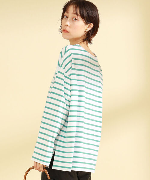 RayBEAMS/ボーダーロングスリーブビッグTシャツ