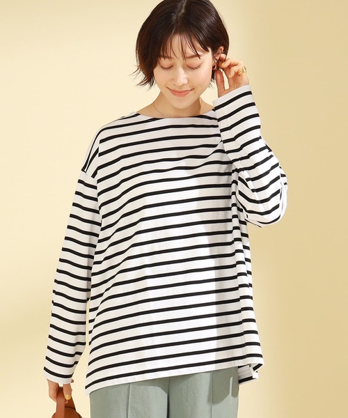 RayBEAMS/ボーダーロングスリーブビッグTシャツ