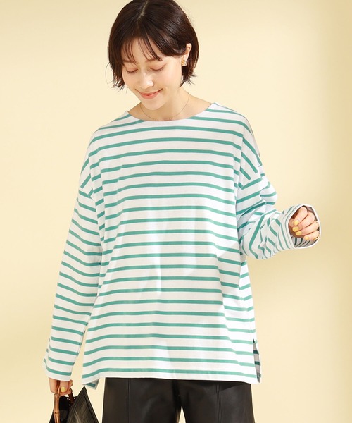 RayBEAMS/ボーダーロングスリーブビッグTシャツ