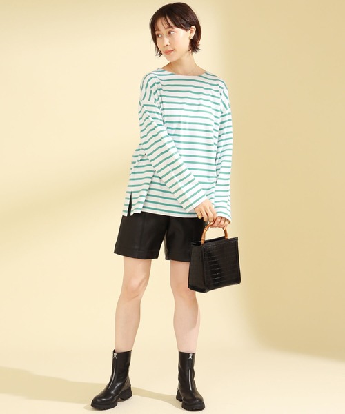 RayBEAMS/ボーダーロングスリーブビッグTシャツ